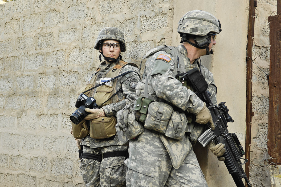 Stacy-Pearsall in Iraq by Andy Dunaway